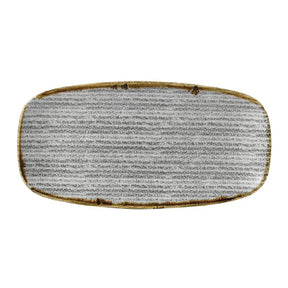 CR069 Churchill Studio Prints Homespun Rectangular Plate Stone Grey 153mm - JD Catering Equipment Solutions Ltd