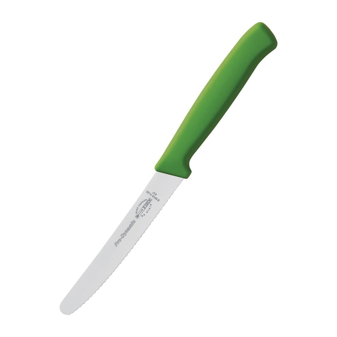 CR155 Dick Pro Dynamic Serrated Utility Knife Green 11cm JD Catering Equipment Solutions Ltd