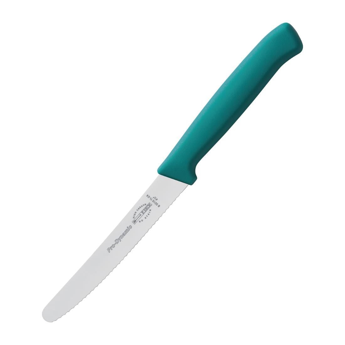 CR156 Dick Pro Dynamic Serrated Utility Knife Turquoise 11cm JD Catering Equipment Solutions Ltd