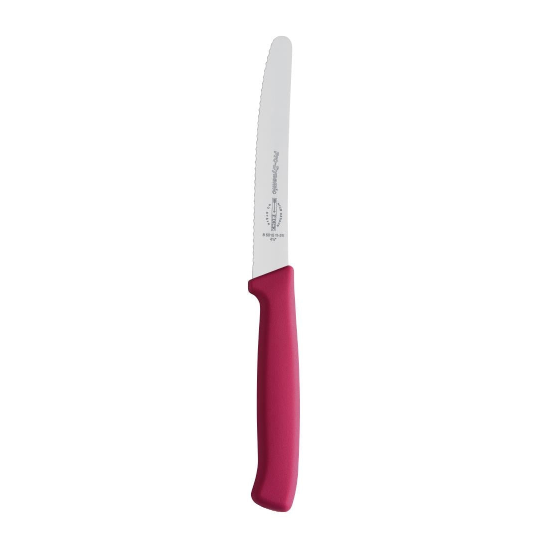 CR157 Dick Pro Dynamic Serrated Utility Knife Pink 11cm JD Catering Equipment Solutions Ltd