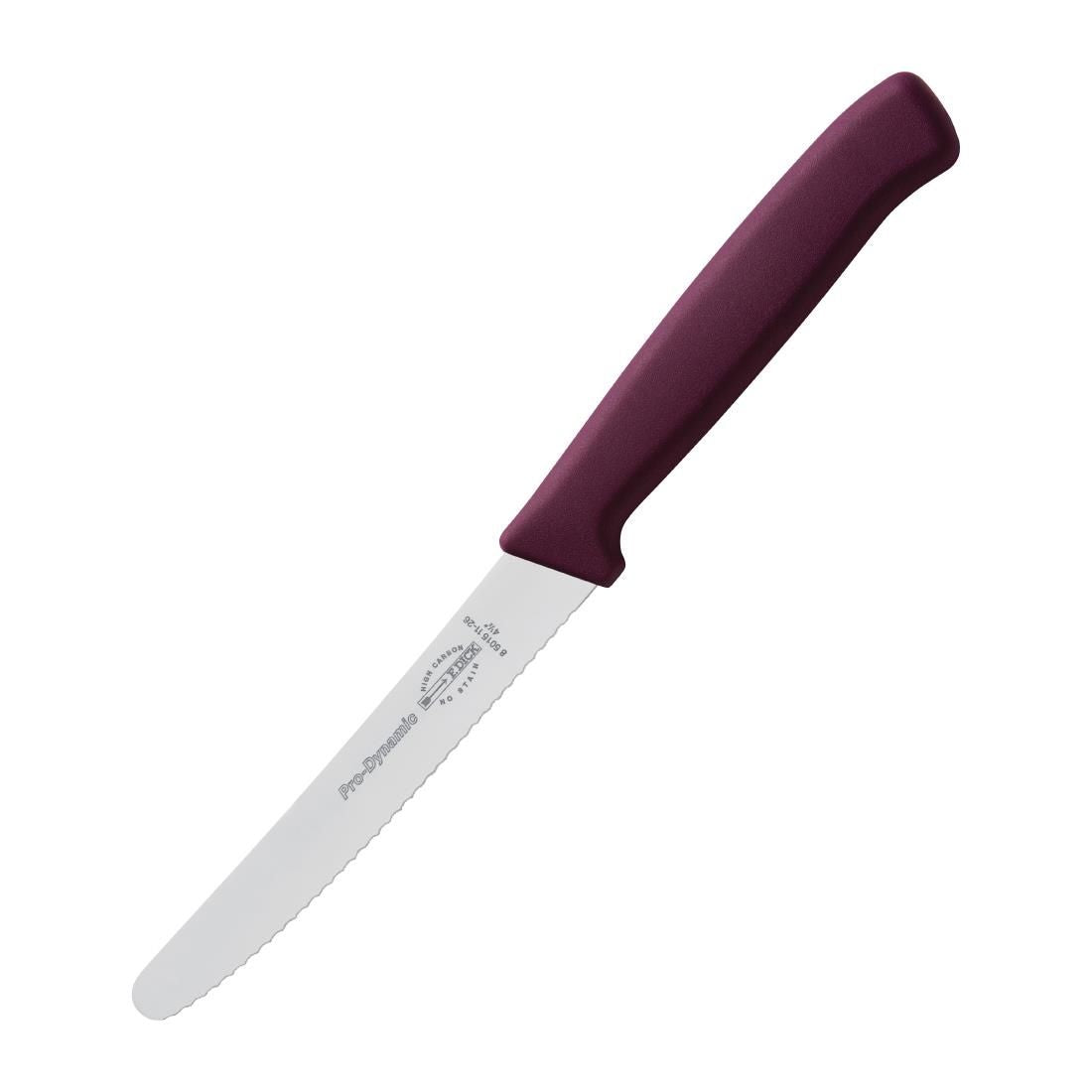 CR158 Dick Pro Dynamic Serrated Utility Knife Purple 11cm JD Catering Equipment Solutions Ltd
