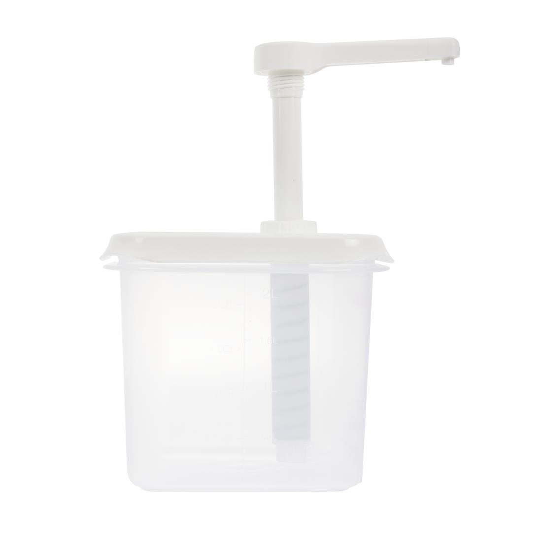 CR820 Araven Sauce Dispenser GN 1/6 Transparent 2.6Ltr JD Catering Equipment Solutions Ltd