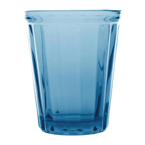 CR828 Olympia Cabot Panelled Glass Tumbler Blue 260ml (Pack of 6) - JD Catering Equipment Solutions Ltd
