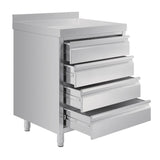 CR988 Vogue 4 Drawer Workstation JD Catering Equipment Solutions Ltd