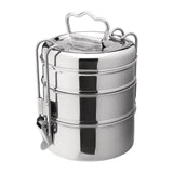 CS079 Utopia 3 Tier Tiffin Tin 115mm  (Pack of 6) JD Catering Equipment Solutions Ltd