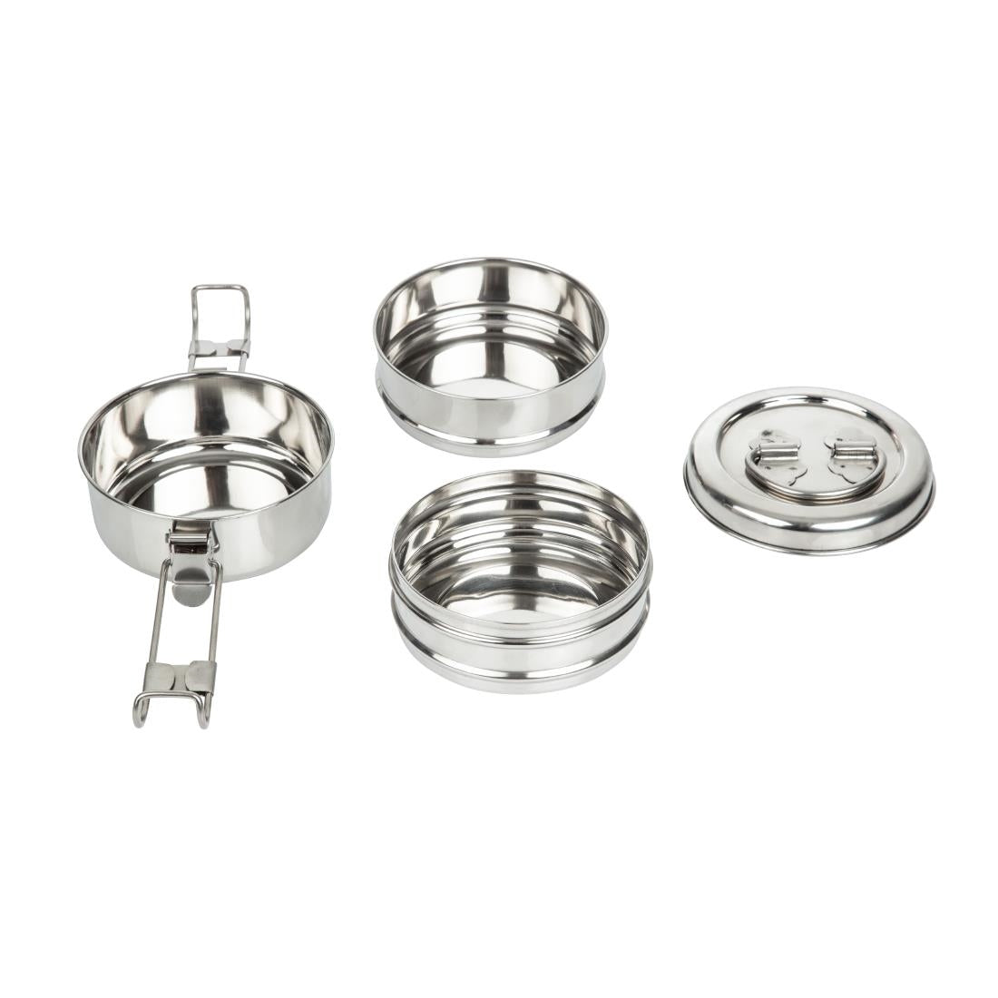 CS079 Utopia 3 Tier Tiffin Tin 115mm  (Pack of 6) JD Catering Equipment Solutions Ltd