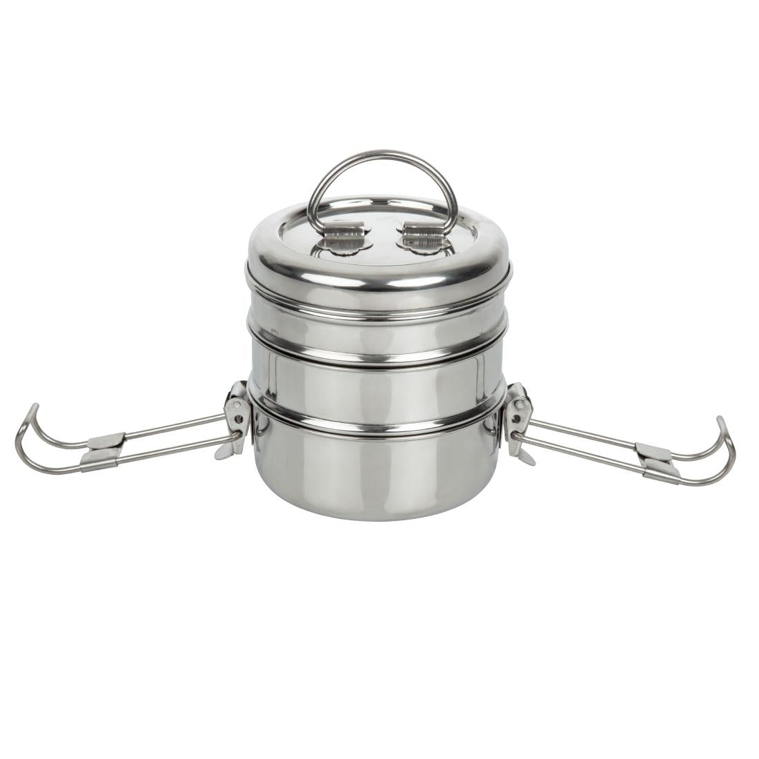 CS079 Utopia 3 Tier Tiffin Tin 115mm  (Pack of 6) JD Catering Equipment Solutions Ltd