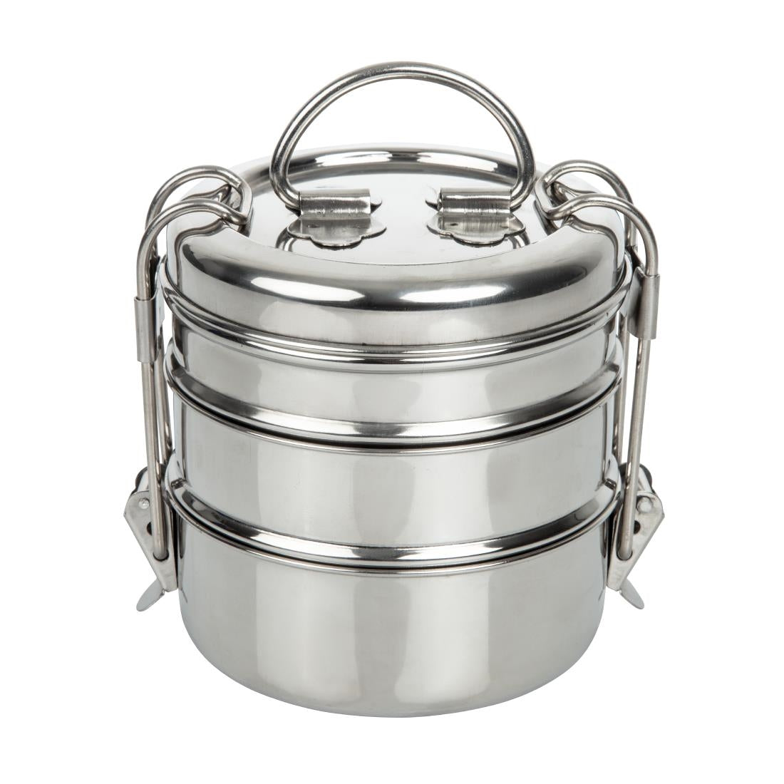 CS079 Utopia 3 Tier Tiffin Tin 115mm  (Pack of 6) JD Catering Equipment Solutions Ltd