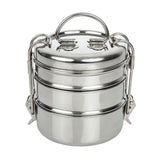 CS079 Utopia 3 Tier Tiffin Tin 115mm  (Pack of 6) JD Catering Equipment Solutions Ltd