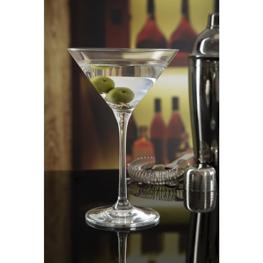 CS497 Olympia Campana One Piece Crystal Martini Glass 260ml (Pack of 6) JD Catering Equipment Solutions Ltd