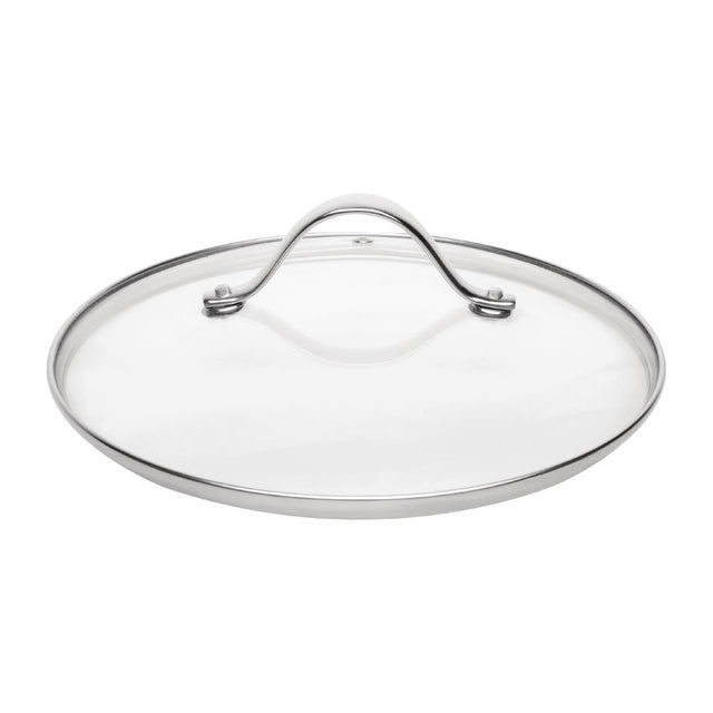 CS544 Vogue Glass Saucepan Lid 180mm JD Catering Equipment Solutions Ltd