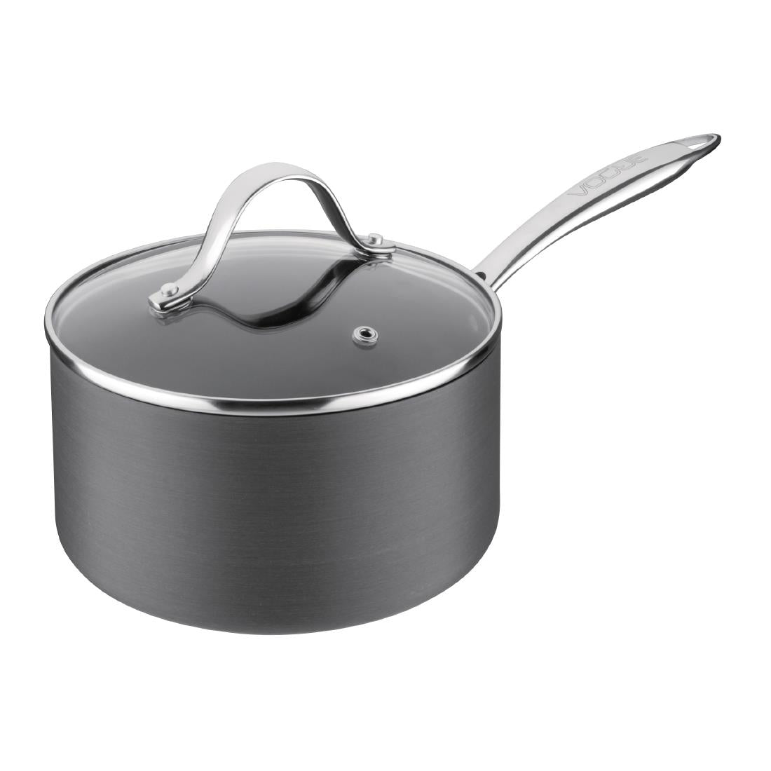 CS544 Vogue Glass Saucepan Lid 180mm JD Catering Equipment Solutions Ltd