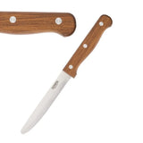 CS717 Olympia Rounded Steak Knives Wood (Pack of 12) - JD Catering Equipment Solutions Ltd