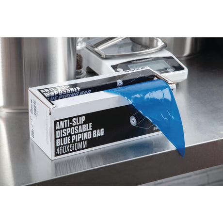CS803 Vogue Anti Slip Disposable Blue Piping Bags (Pack of 100) JD Catering Equipment Solutions Ltd