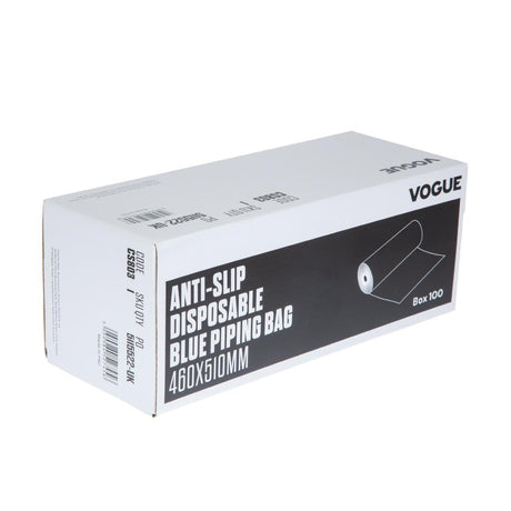 CS803 Vogue Anti Slip Disposable Blue Piping Bags (Pack of 100) JD Catering Equipment Solutions Ltd