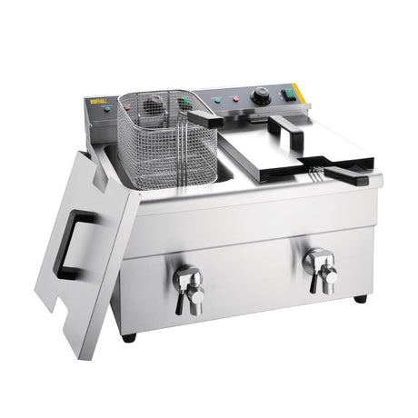 CT012 Buffalo Twin Tank Induction Fryer 2x3kW JD Catering Equipment Solutions Ltd