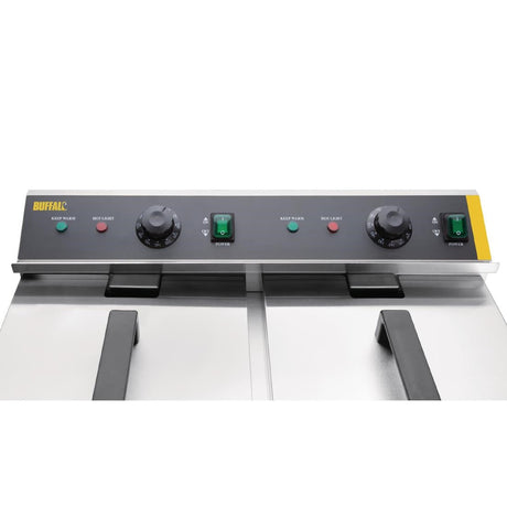 CT012 Buffalo Twin Tank Induction Fryer 2x3kW JD Catering Equipment Solutions Ltd
