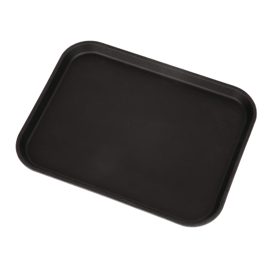 CT277 Cambro Camtread Fibreglass Rectangular Non-Slip Tray Black 457mm JD Catering Equipment Solutions Ltd