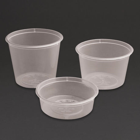 CT285 Fiesta Plastic Microwavable Deli Pots 50ml / 1.75oz (Pack of 100) JD Catering Equipment Solutions Ltd