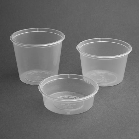 CT285 Fiesta Plastic Microwavable Deli Pots 50ml / 1.75oz (Pack of 100) JD Catering Equipment Solutions Ltd