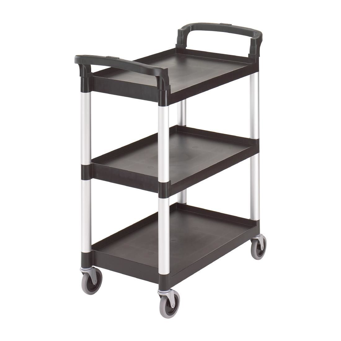 CT349 Cambro Three Shelf Utility Cart Black JD Catering Equipment Solutions Ltd