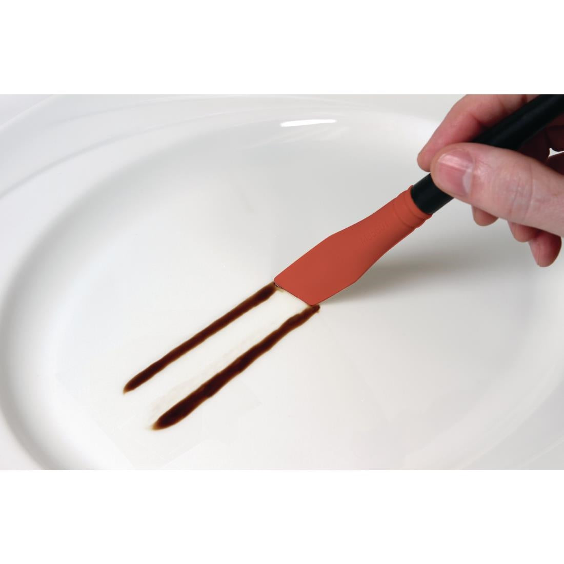 CT737 Mercer Culinary Angled Silicone Plating Brush JD Catering Equipment Solutions Ltd