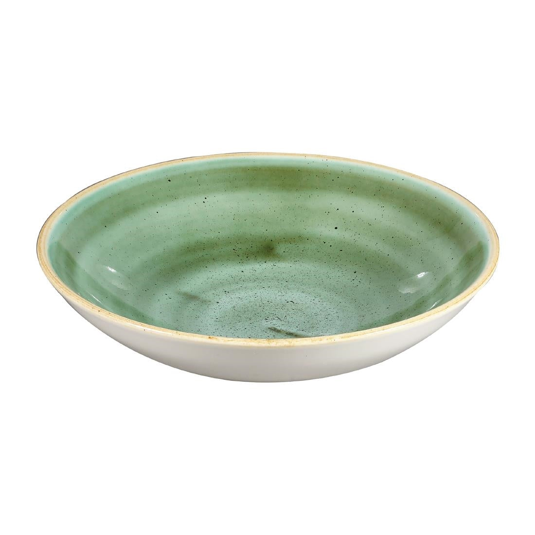 CT783 Churchill Stonecast Round Coupe Bowls Samphire Green 182mm (Pack of 12) JD Catering Equipment Solutions Ltd