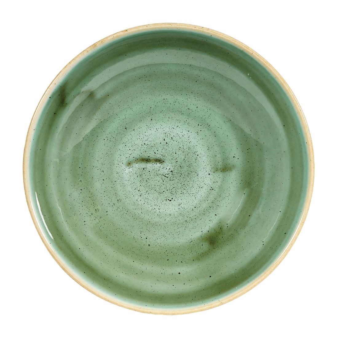 CT783 Churchill Stonecast Round Coupe Bowls Samphire Green 182mm (Pack of 12) JD Catering Equipment Solutions Ltd