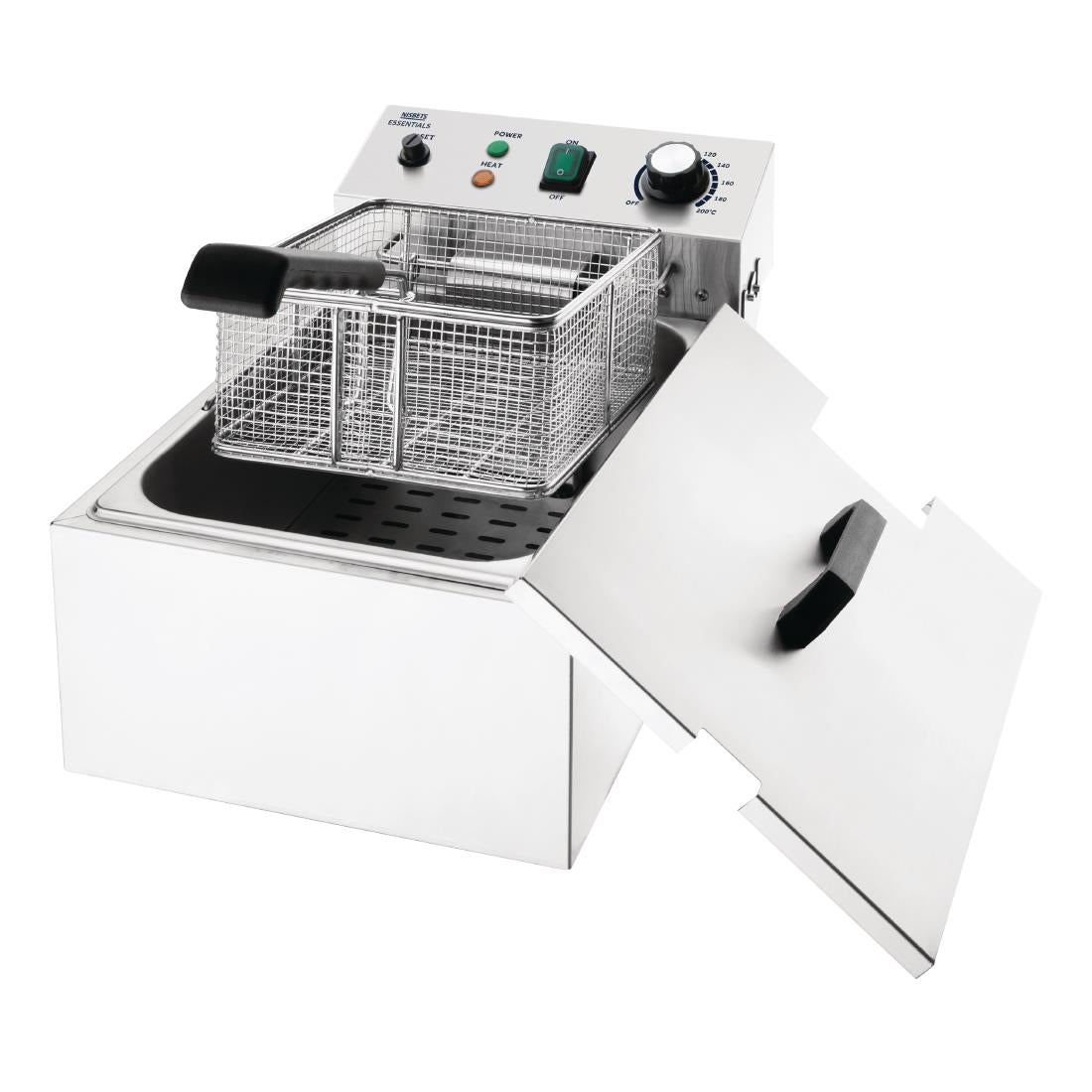 CT956 Nisbets Essentials Single Tank Electric Fryer JD Catering Equipment Solutions Ltd