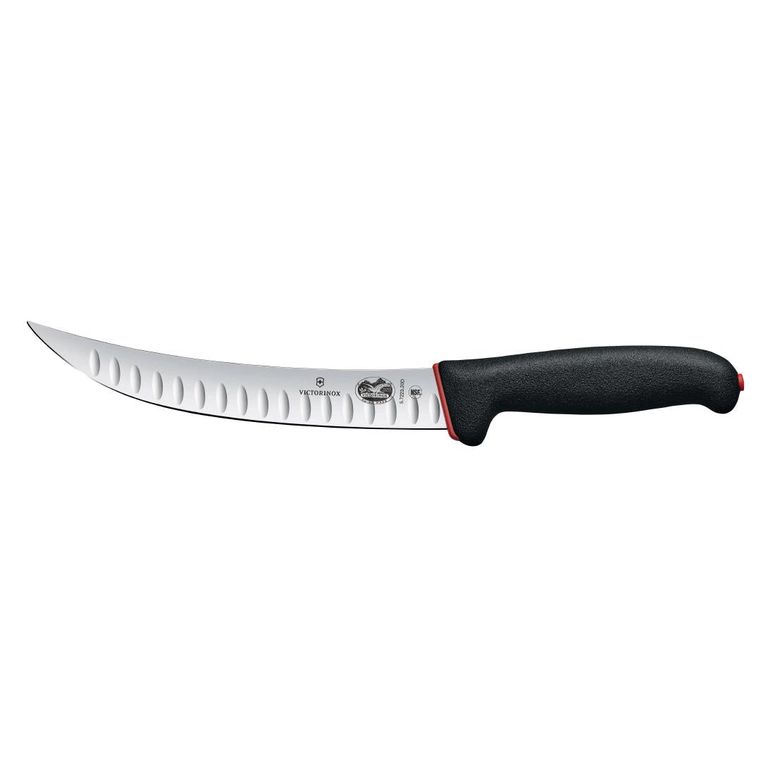 CU009 Victorinox Fibrox Dual Grip Butchery Knife Fluted Edge 20cm JD Catering Equipment Solutions Ltd