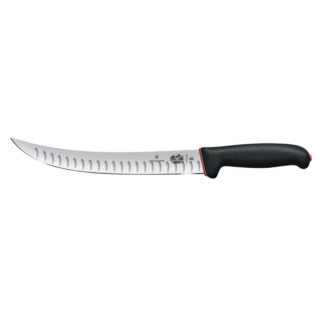 CU010 Victorinox Fibrox Dual Grip Butchery Knife Fluted Edge 25cm JD Catering Equipment Solutions Ltd