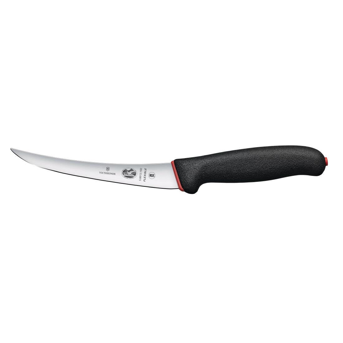 CU012 Victorinox Dual Grip Boning Knife Curved Narrow Flexi Blade 15cm JD Catering Equipment Solutions Ltd