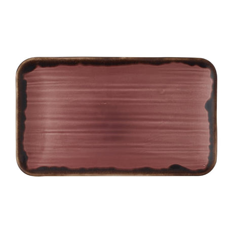 CU036 Dudson Harvest Plum Organic Rectangular Plate 10.6X6.3 inch Box 12 JD Catering Equipment Solutions Ltd