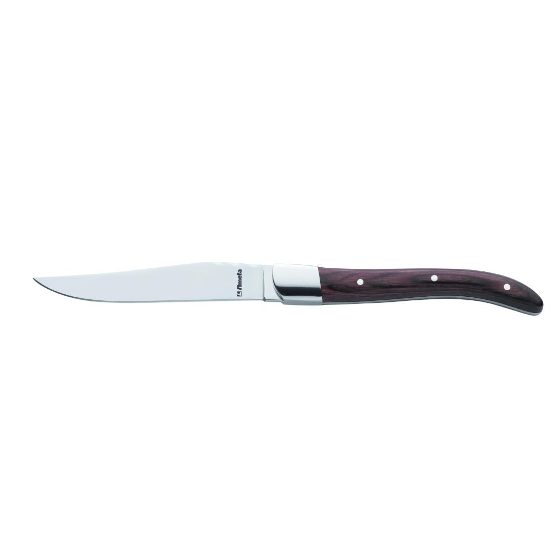 CU065 Amefa Royal Steak Knife Rosewood JD Catering Equipment Solutions Ltd