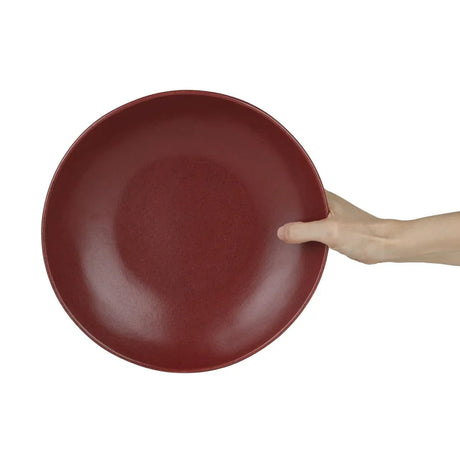 CU124 Olympia Build A Bowl Red Flat Bowl - 250x45mm (Box 4) - JD Catering Equipment Solutions Ltd