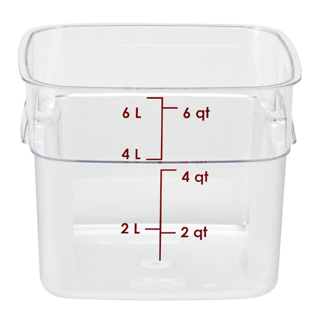 CU138 Cambro FreshPro Camsquare Food Storage Container 5.7Ltr JD Catering Equipment Solutions Ltd