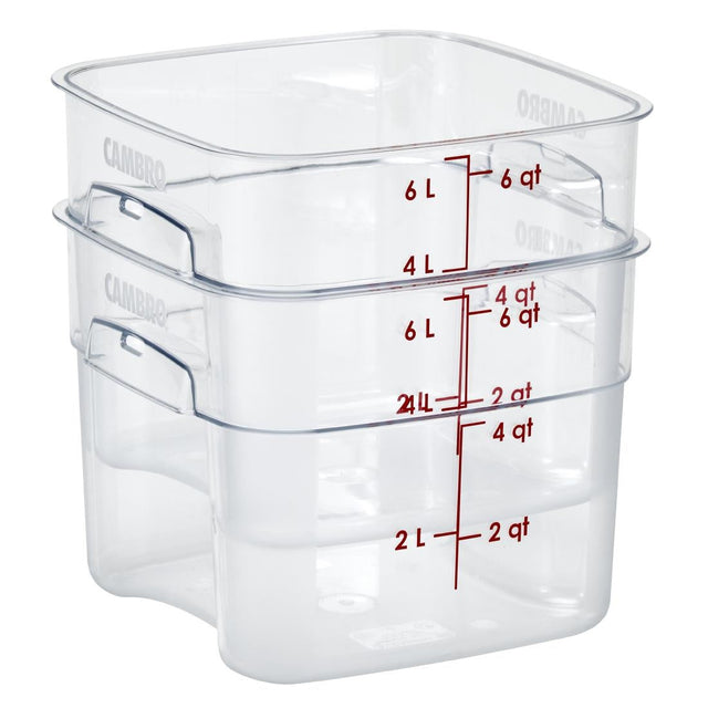 CU138 Cambro FreshPro Camsquare Food Storage Container 5.7Ltr JD Catering Equipment Solutions Ltd