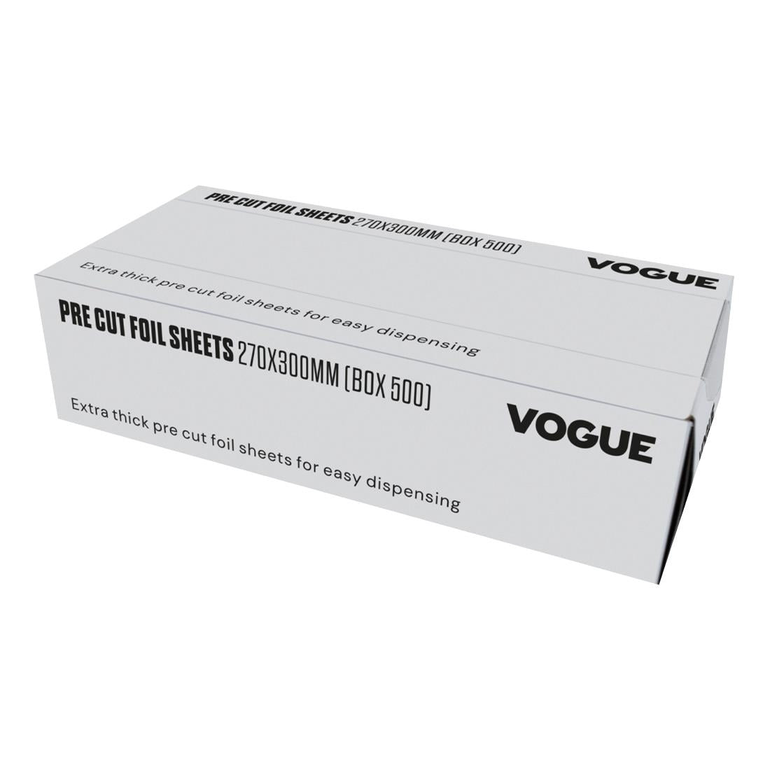 CU259 Vogue Aluminium Foil Sheets 270x300mm (Pack of 500) JD Catering Equipment Solutions Ltd