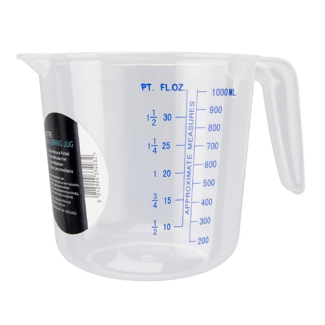 CU403 Chef Aid Polypropylene Jug 1ltr JD Catering Equipment Solutions Ltd