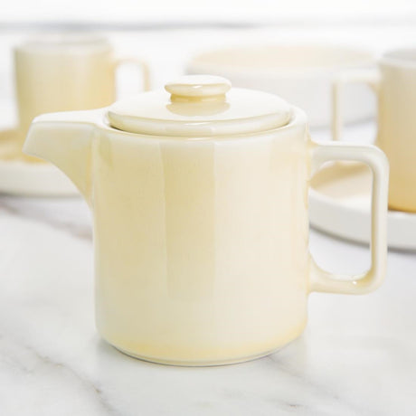 CU421 Olympia Fondant Tea Pot Lemon - 450ml 15.2fl oz (Box 2) JD Catering Equipment Solutions Ltd