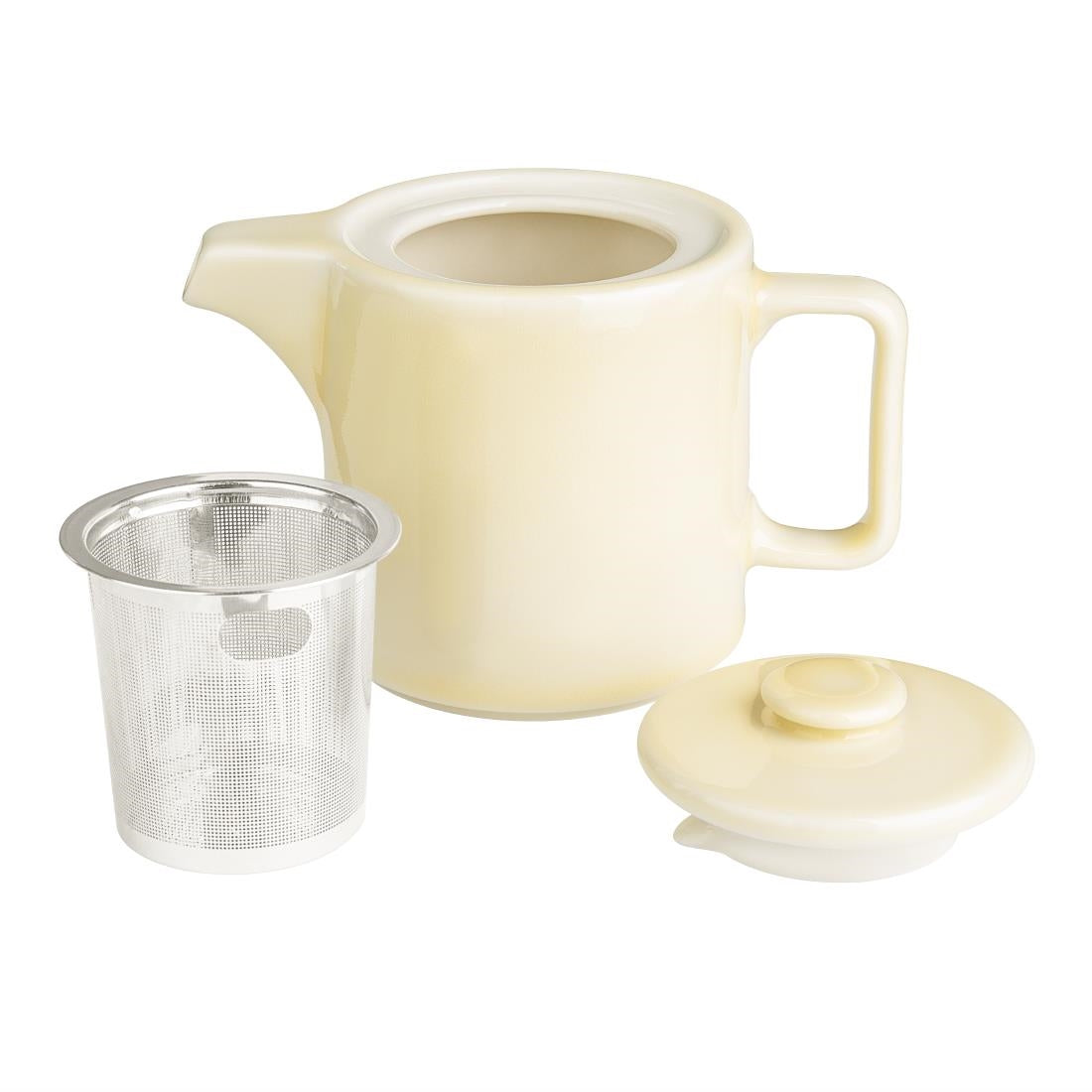 CU421 Olympia Fondant Tea Pot Lemon - 450ml 15.2fl oz (Box 2) JD Catering Equipment Solutions Ltd