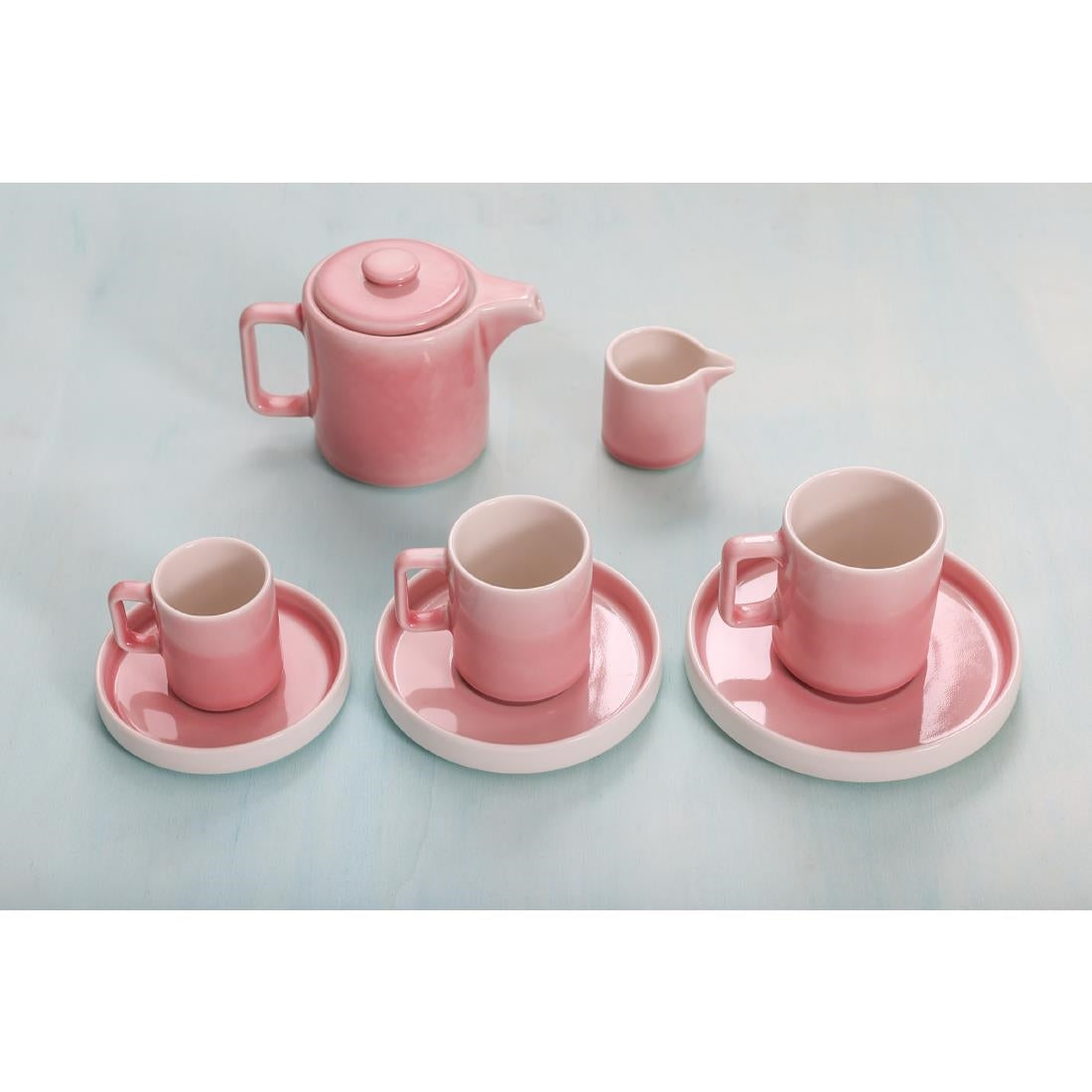 CU457 Olympia Fondant Tea Pot Pink - 450ml 15.2fl oz (Box 2) JD Catering Equipment Solutions Ltd