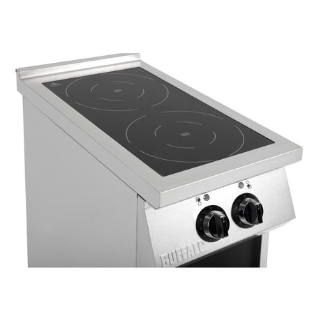 CU487 Buffalo Freestanding 2 Zone Induction Hob JD Catering Equipment Solutions Ltd