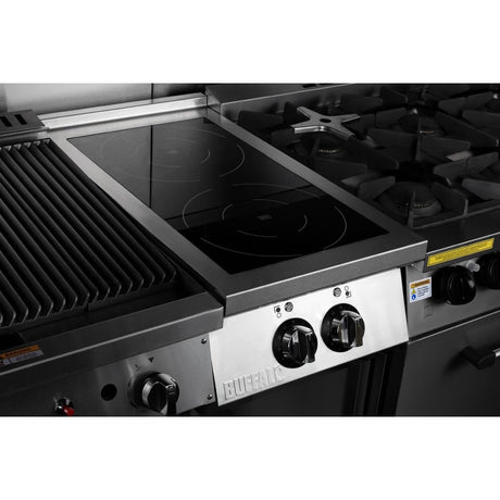 CU487 Buffalo Freestanding 2 Zone Induction Hob JD Catering Equipment Solutions Ltd