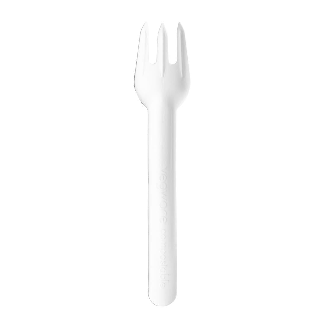 CU543 Vegware Compostable Paper Fork (Pack 1000) JD Catering Equipment Solutions Ltd