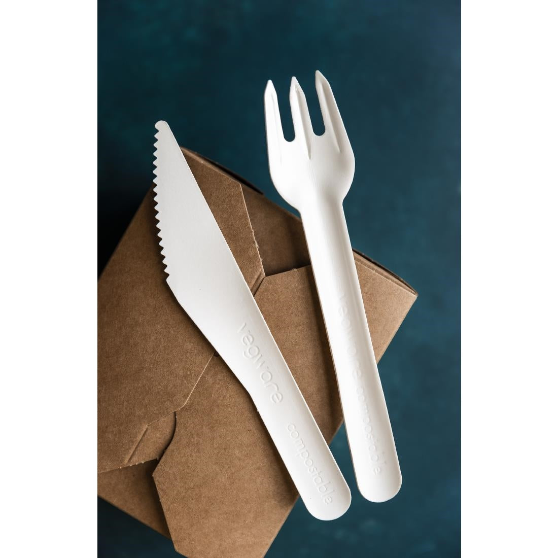 CU543 Vegware Compostable Paper Fork (Pack 1000) JD Catering Equipment Solutions Ltd