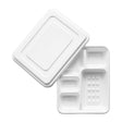 CU546 Vegware 5 Compartment Bagasse Meal Trays with Lid (Pack of 200) JD Catering Equipment Solutions Ltd