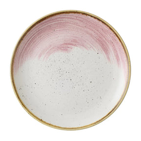 CU646 Churchill Stonecast Accents Petal Pink Evolve Coupe Plate 220mm (Pack of 12) - JD Catering Equipment Solutions Ltd