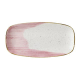 CU650 Churchill Stonecast Accents Petal Pink Chefs Oblong Plate 287 x 152mm (Pack of 12) - JD Catering Equipment Solutions Ltd