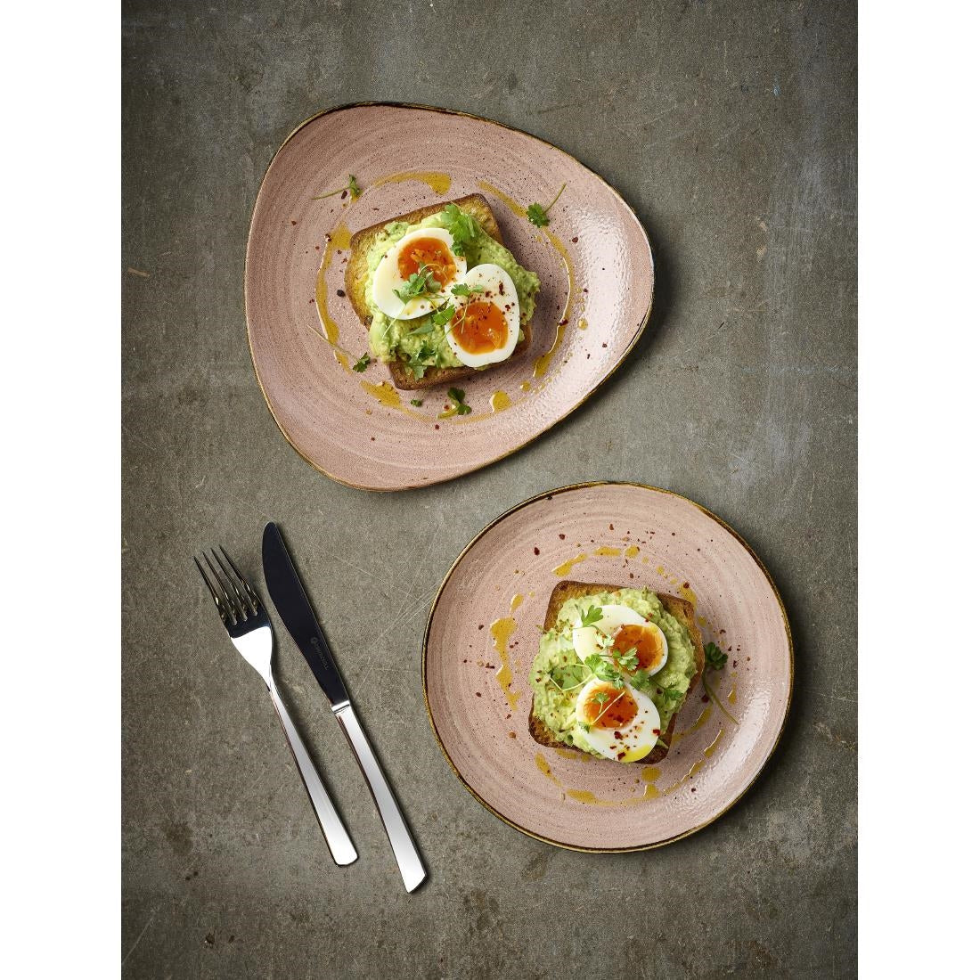 CU659 Churchill Stonecast Raw Terracotta Lotus Bowl 229mm (Pack of 12) JD Catering Equipment Solutions Ltd
